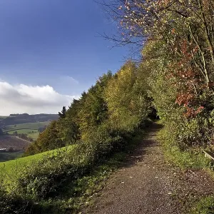 Autumnal landscape in Elfringhauser Schweiz region