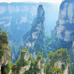 Avatar Mountains with vertical quartz-sandstone pillars