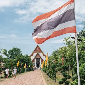Ayutthaya temple Wihan Phra Mongkhon Bophit in Thailand Ayutthaya temple Wihan Phra Mongkhon Bophit in Thailand