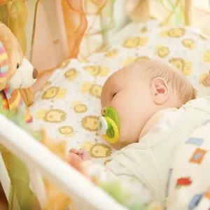 Baby in Crib Print (Infant Sleeping) Baby in Crib Print (Infant Sleeping)