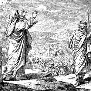 Balaam's Blessing Over Israel, 1877 Print