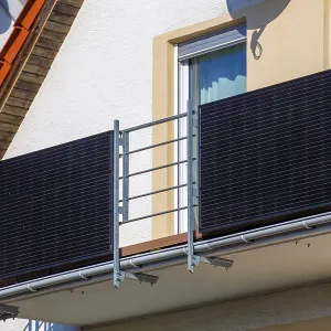 Balcony power station on a detached house