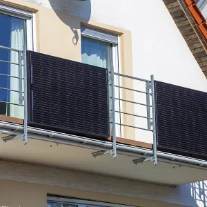Balcony power station on a detached house