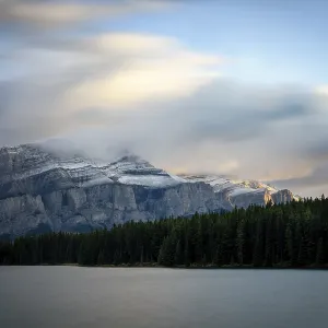 Banff National Park Mount Rundle in sunrise