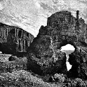 Basalt columns on the coast of Scotland Basalt columns on the coast of Scotland