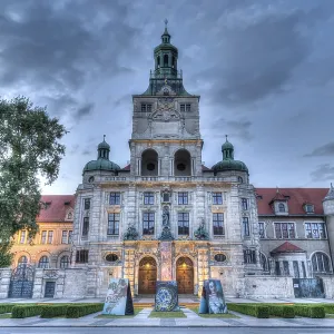 Bavarian National Museum, dusk Bavarian National Museum, dusk