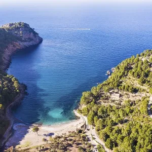 Bay Cala Tuent, Serra de Tramuntana Bay Cala Tuent, Serra de Tramuntana