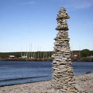 On the beach of Lickehamn, Gotland, Sweden
