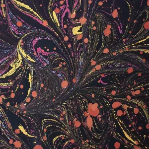 Beautiful abstract art of Ebru marbling painting techniques on water with paints Beautiful abstract art of Ebru marbling painting techniques on water with paints