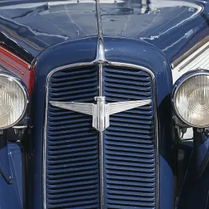 Front of a beautiful classic car Front of a beautiful classic car