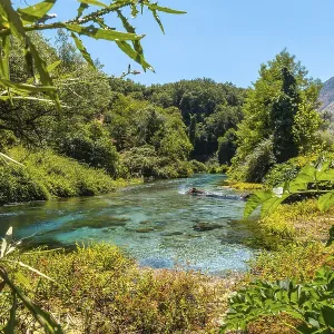 Beautiful landscape next to The Blue eye or Syri i kalter Beautiful landscape next to The Blue eye or Syri i kalter
