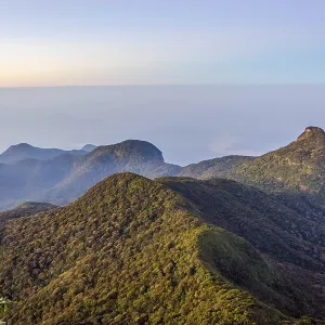Beautiful Landscape at Sunrise, Adams Peak Print Beautiful Landscape at Sunrise, Adams Peak Print