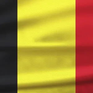 Belgian flag with fabric texture waving Belgian flag with fabric texture waving