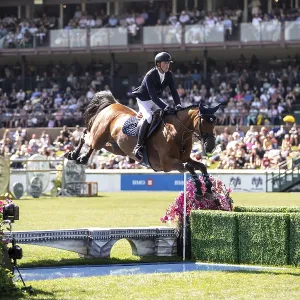 Ben Maher of Great Britain and riding Dallas Vegas Batilly compete in the first round of the 1 Ben Maher of Great Britain and riding Dallas Vegas Batilly compete in the first round of the 1