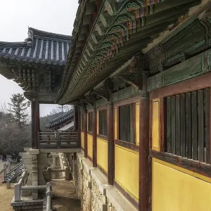 Beomyeong pavilion in bulguksa temple in gyeongju south korea
