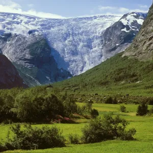 Bergsetbreen, Jostedalsbreen, Norway, Europe
