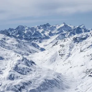Bernina Group Winter Panorama Print, Grisons, Switzerland Bernina Group Winter Panorama Print, Grisons, Switzerland