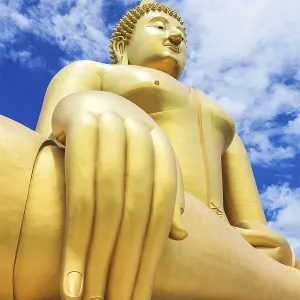 Biggest Buddha Statue at Wat Muang in Ang Thong province