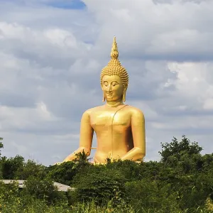 Biggest Seated Buddha in Thailand at Wat Muang Biggest Seated Buddha in Thailand at Wat Muang