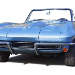 Blue Chevrolet Corvette Sting Ray Convertible