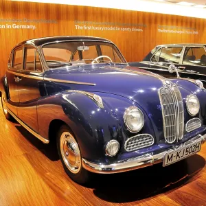 BMW 502 from 1954, BMW Museum Print, Munich, Germany