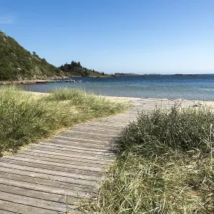 Boardwalk to the beach, Loshavn Boardwalk to the beach, Loshavn