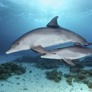 Bottlenose dolphins (Tursiops truncatus) Bottlenose dolphins (Tursiops truncatus)