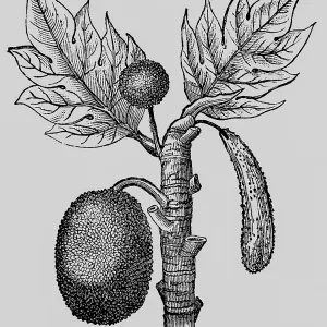 Breadfruit (Artocarpus) leaves