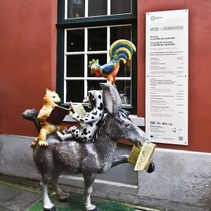 Bremen Town Musicians in the Schnoorviertel Bremen Town Musicians in the Schnoorviertel