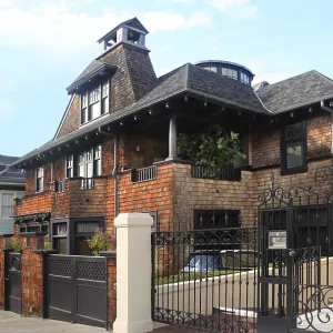 Brick residential home with the garage in the front Brick residential home with the garage in the front