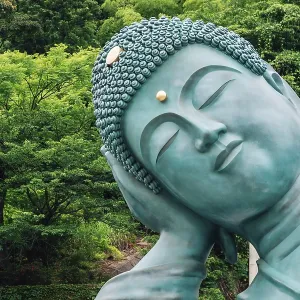 Bronze buddha statue in Nanzo-in Temple