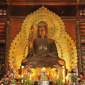 Bronze Buddha statue, Pagoda Chua Bai Dinh Bronze Buddha statue, Pagoda Chua Bai Dinh