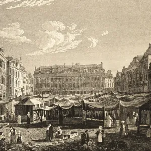 Brussels, Belgium, marketplace