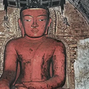 Buddha figure in the Htilominlo Temple Buddha figure in the Htilominlo Temple