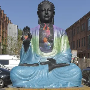 Buddha figure, Koepenicker Strasse Buddha figure, Koepenicker Strasse