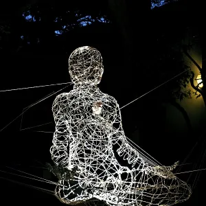 Buddha light installation in Cortili dell'arte 2010