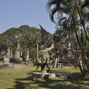 Buddha park near vientiane, laos