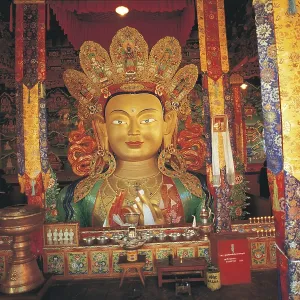 Buddha sculpture thiksey monastery