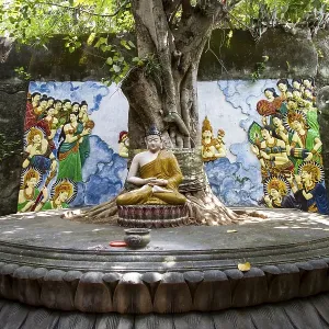 Buddha statue at the Buddhist monastery Brahma Vihara Ashrama