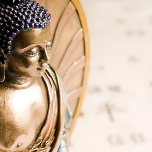 Buddha Statue Close-Up Print