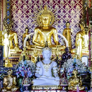 Buddha statue in temple in thailand Buddha statue in temple in thailand
