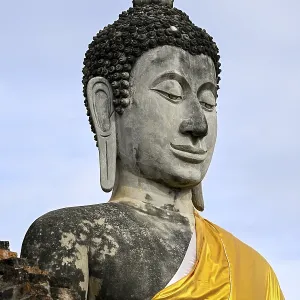 Buddha statue in Wat Yai Chai Mongkhon Buddha statue in Wat Yai Chai Mongkhon