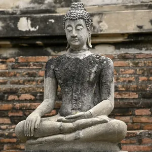 Buddha statue in Wat Yai Chai Mongkhon