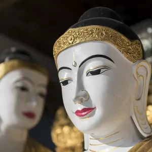 Buddha statues at Koo Chein Kan and Ma Kyee Kyee Hall Buddha statues at Koo Chein Kan and Ma Kyee Kyee Hall