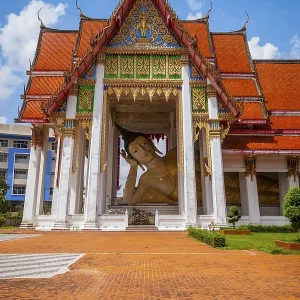 Buddha in Wat Hai Yai Nai temple, Thailand Buddha in Wat Hai Yai Nai temple, Thailand