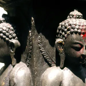 Buddhas, Bakthapur, Kathmandu, Nepal, Asia Buddhas, Bakthapur, Kathmandu, Nepal, Asia