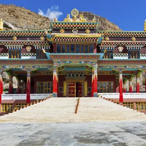 Buddhist monastery in Kaza. Spiti Valley