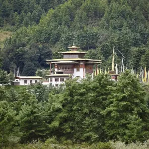 Buddhist monastery Kurjey Lhakhang Buddhist monastery Kurjey Lhakhang