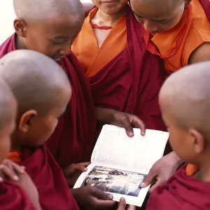 Buddhist monks, Swajambunath, Kathmandu Buddhist monks, Swajambunath, Kathmandu