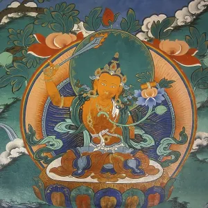 Buddhist mural, Ladakh, Himalaya